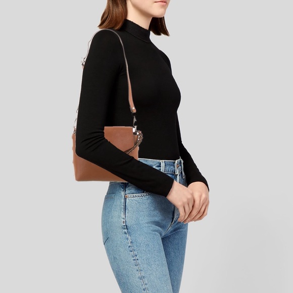 Rag & Bone Shoulder Brown Leather Hand Bag Purse Authentic - Picture 6 of 7